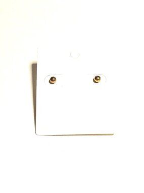 Gold-plated silver stud earrings